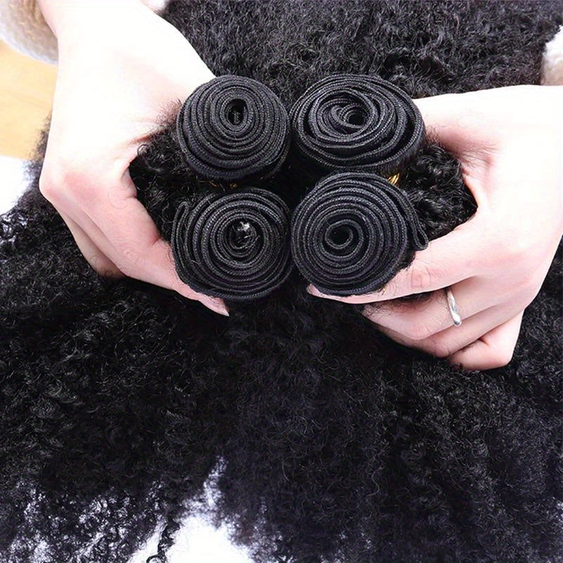 Brazilian Afro Kinky Curly Hair Weave 10A virgin 100% Natural Remy Human Hair Bundles Extension 3B 3C Hair Products