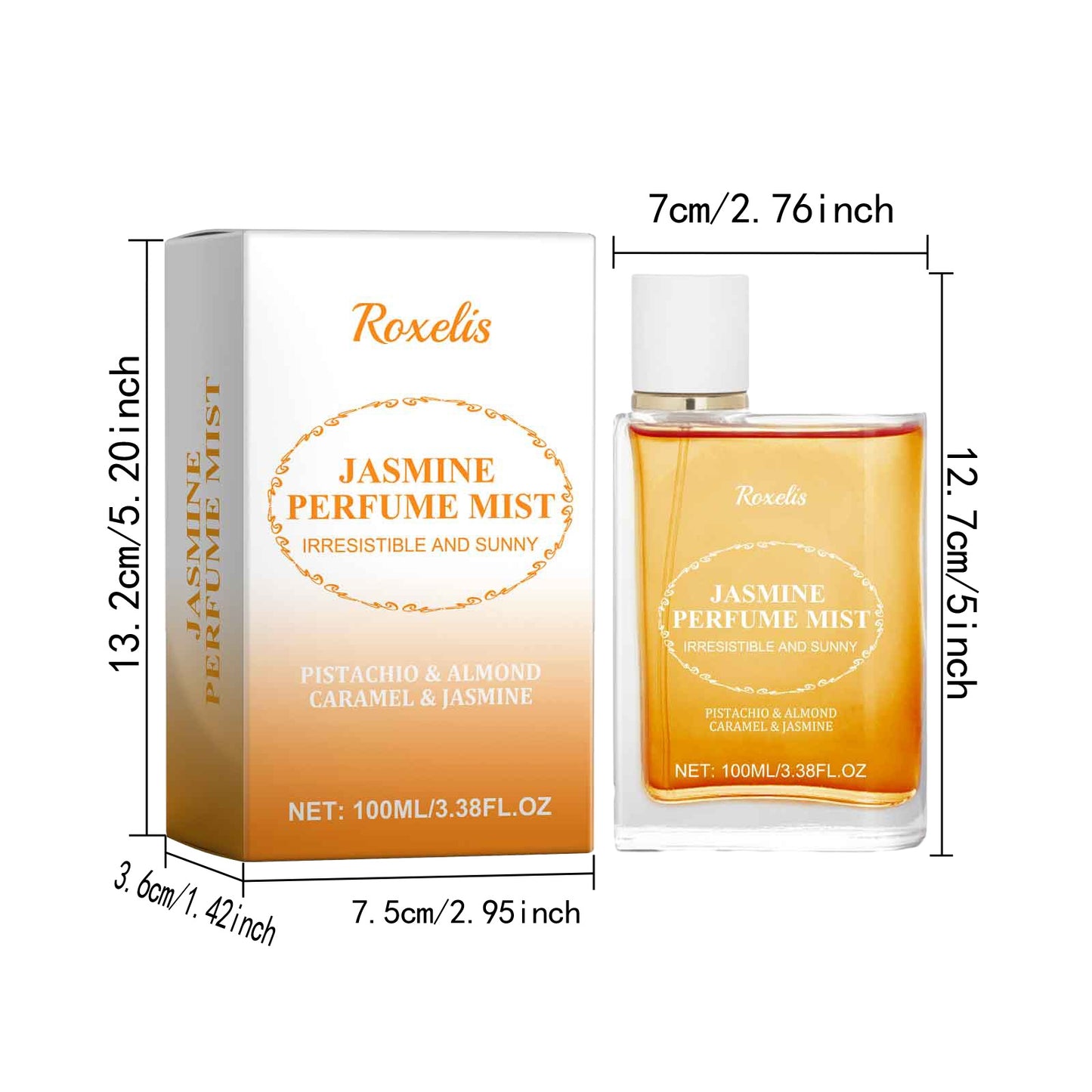 Light Brazilian Perfume Women's Fresh And Natural Long-lasting Fragrance Jasmine Woody Floral Fragrance