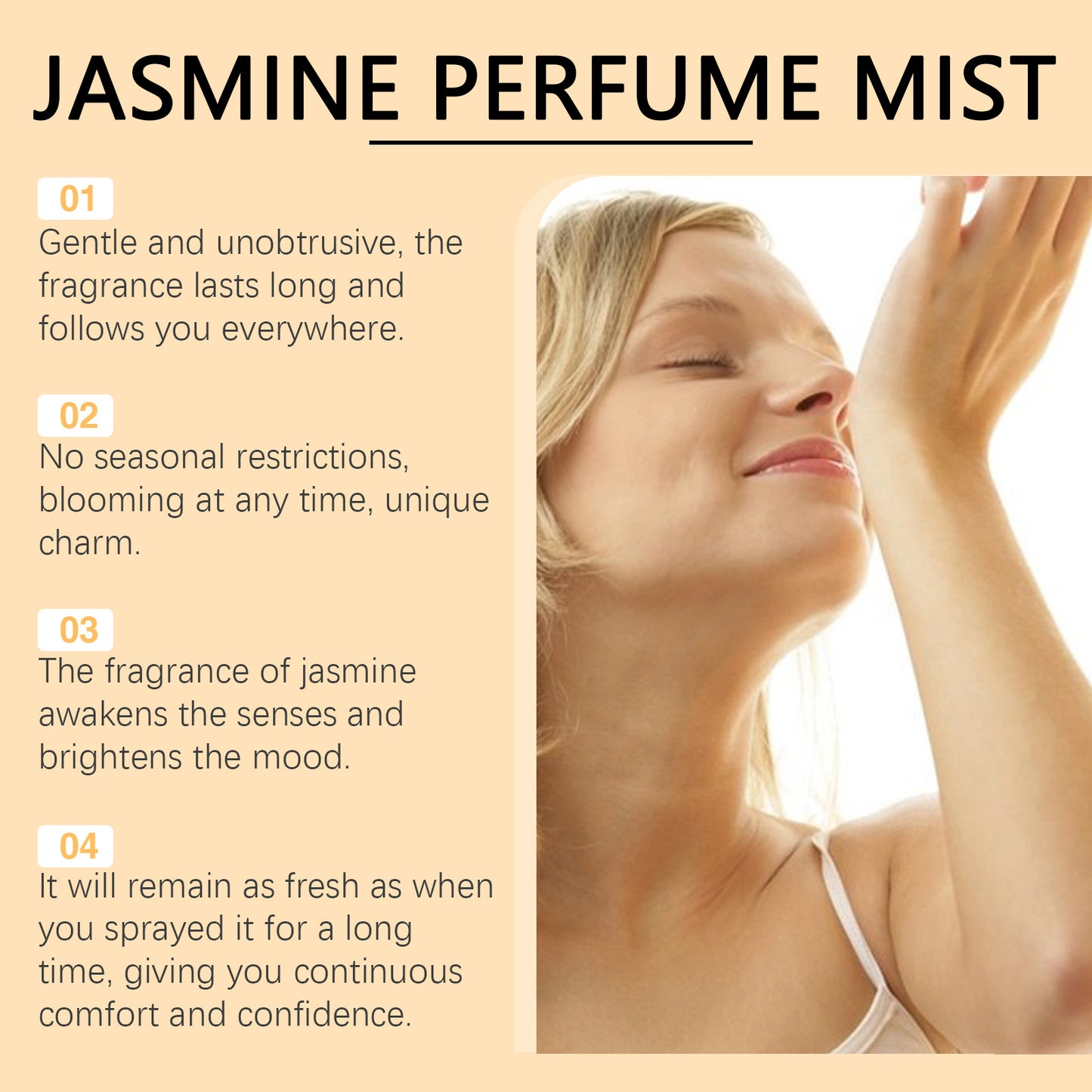 Light Brazilian Perfume Women's Fresh And Natural Long-lasting Fragrance Jasmine Woody Floral Fragrance