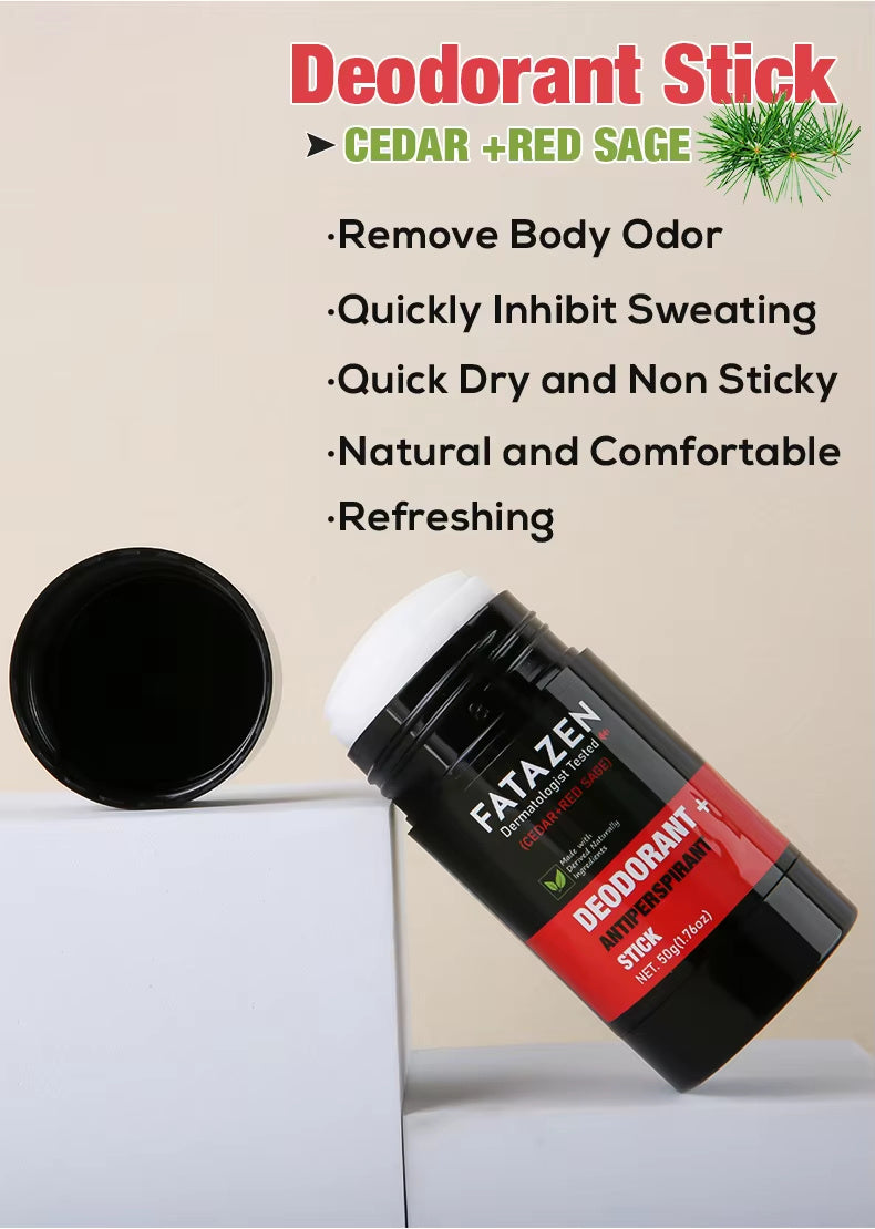 Herbal Deodorant Antiperspirant Stick Body Glide Natural Vegan Cedar Red Sage Fragrance Deodor Balm Deodorant Stick