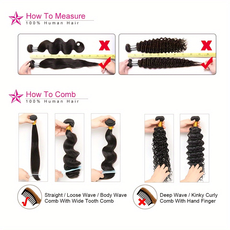 10A Curly Human Hair 3 Bundles Kinky Curly 100% Unprocessed Brazilian Curly Hair Bundles Soft Remy Hair Real Natural Color Human Hair Extensions for Women