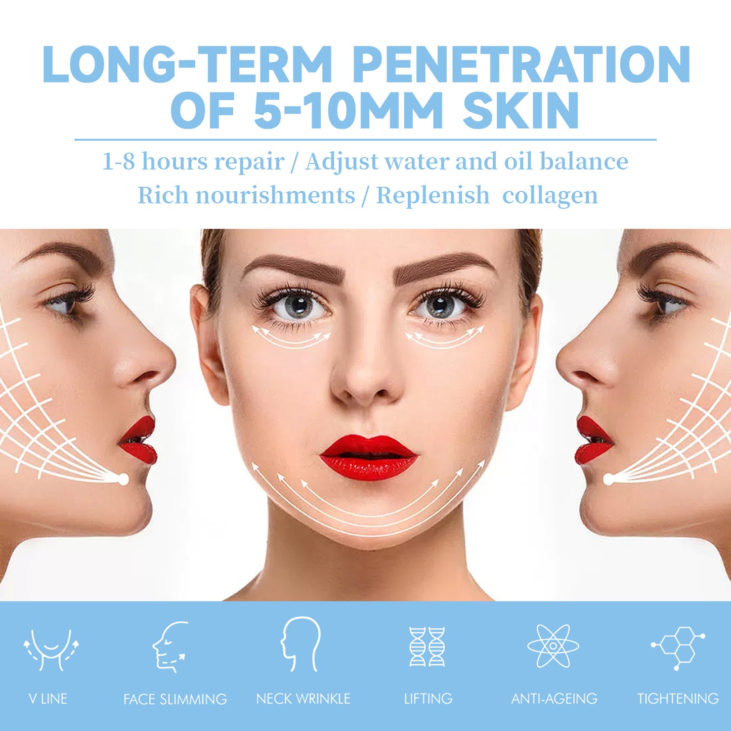 Small Face Shaping Ear Hanging V-face Lifting Facial Mask