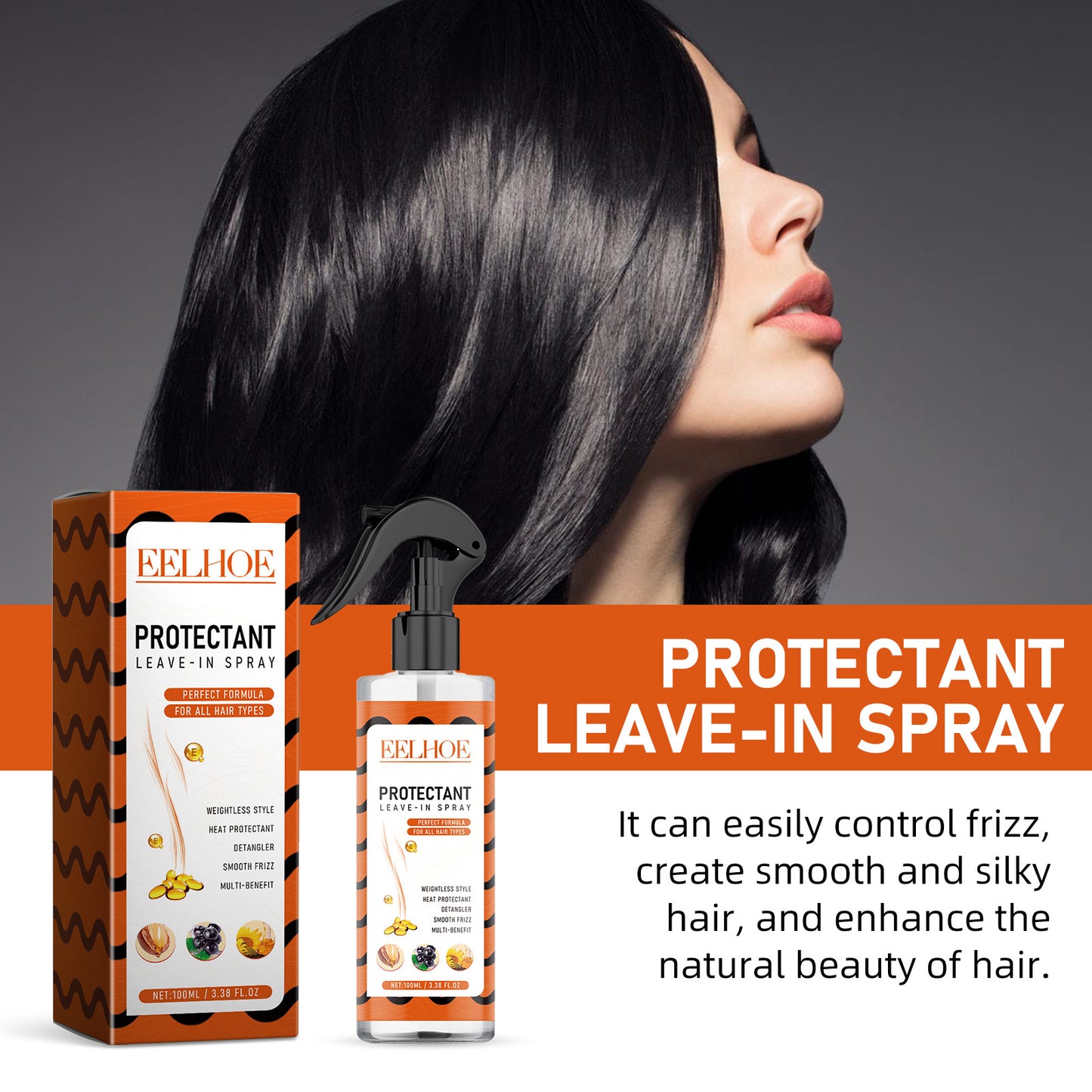 Repair Bifurcated Dry Hair And Frizzy Hair Damaged Moisturize Hair And Smooth Hair