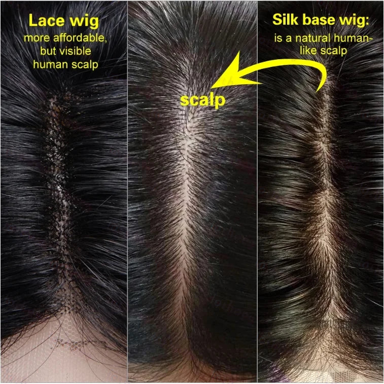 Right partial body wave wig Human wig eal hair Brown pick-dyed suitable for black women Easy to wear Glue-free transparent wig S