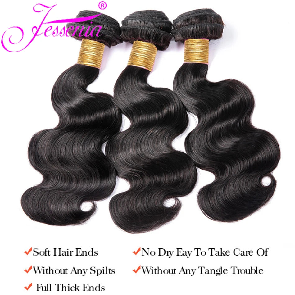 Indian Body Wave Raw Hair Bundles Short Loose Body Human Hair Weaving 3Bundles Deal 100% Virgin tissage Hair Extensions Onsale