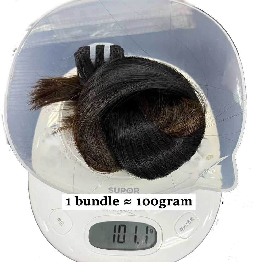 Nabi Natural Vietnamese Human Hair Bundles With 2X6 HD Lace Closure Middle Part 16A Bone Straight for Weaving Wigs