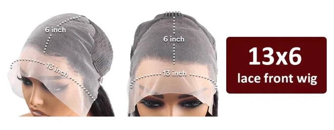 Right partial body wave wig Human wig eal hair Brown pick-dyed suitable for black women Easy to wear Glue-free transparent wig S