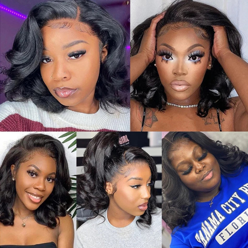 Indian Body Wave Raw Hair Bundles Short Loose Body Human Hair Weaving 3Bundles Deal 100% Virgin tissage Hair Extensions Onsale