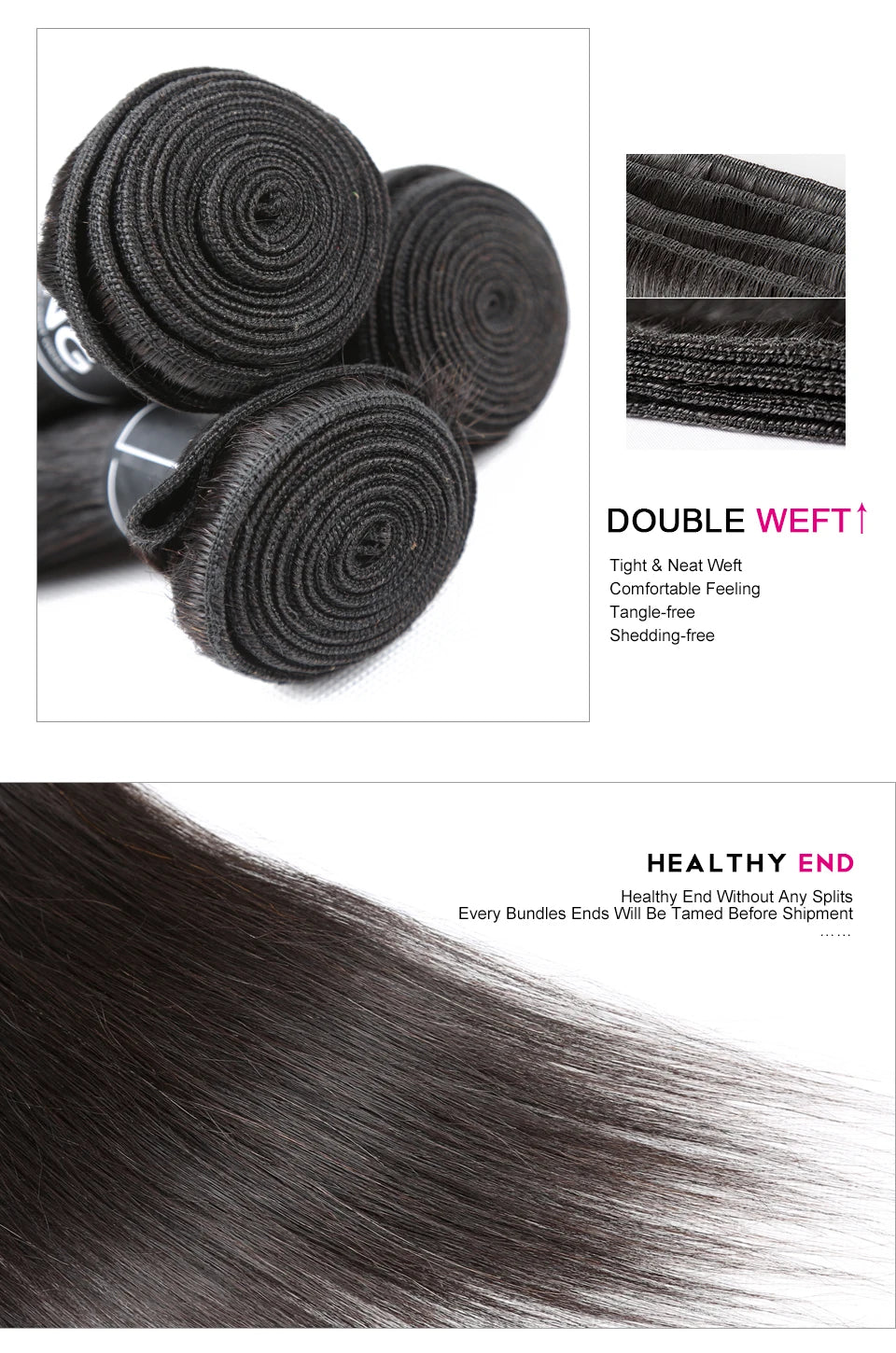 YYong Brazilian Straight Hair 3/4 Bundles With Frontal Remy Human Hair 13x4 Ear to Ear Lace Frontal Closure With Bundles