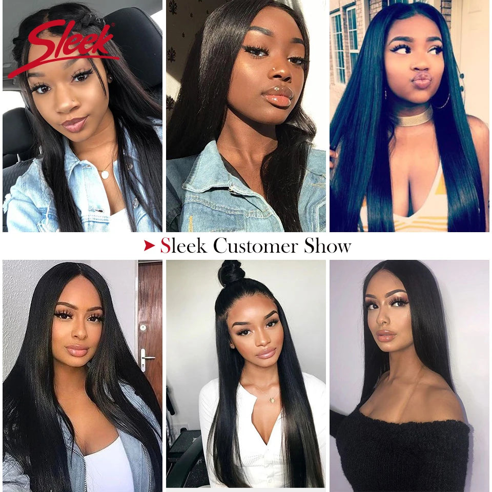 Brazilian Human Hair Hand Feel Super Soft Smooth No Tangle No Shedding Hair Bundles With Closure Synthetic Hair Extension
