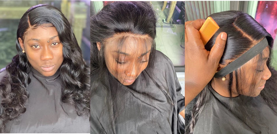 Malaysian Body Wave Bundles With Frontal 100% Virgin Human Hair 3 Bundles With Closure HD Transparent Lace Frontal With Bundles