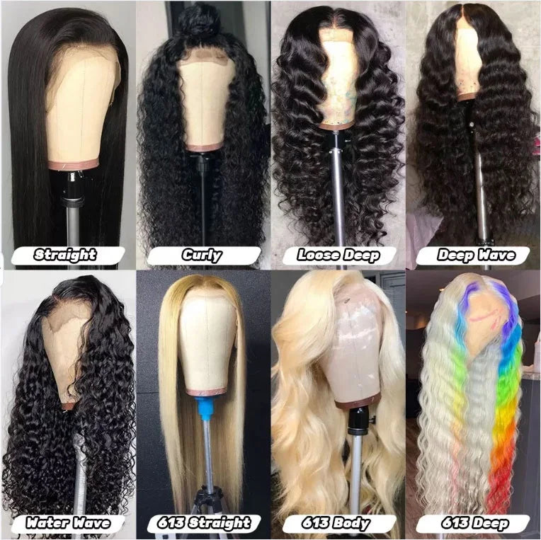 Brazilian Unprocessed Virgin Hair Lace Front Wigs Human Hair Body Wave 13x4 HD Transparent Lace Frontal Wigs