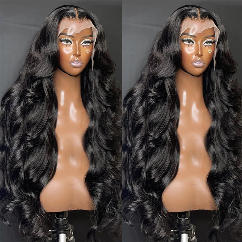 Brazilian Unprocessed Virgin Hair Lace Front Wigs Human Hair Body Wave 13x4 HD Transparent Lace Frontal Wigs