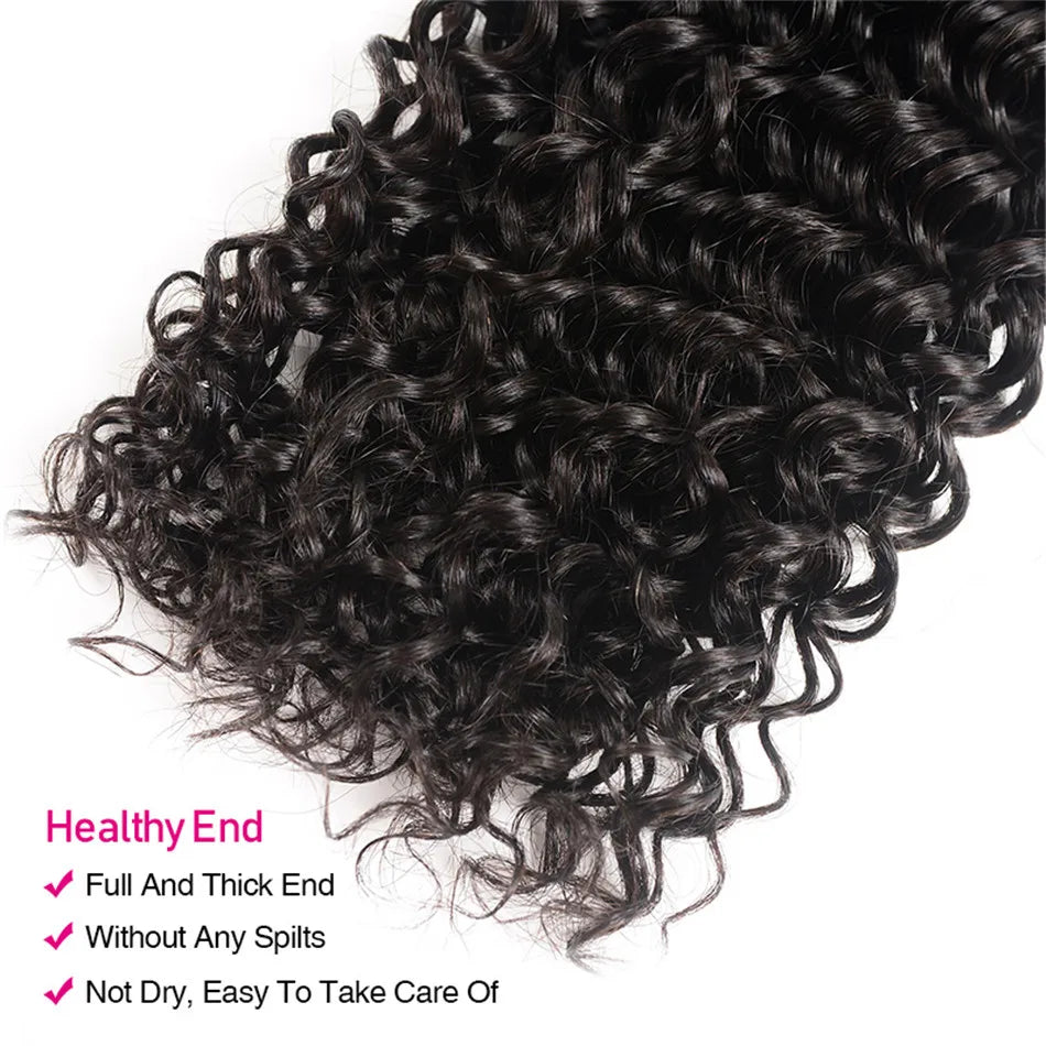UNice Hair Curly Weave 100% Human Hair Bundles Remy Hair 8-26 Inch Brazilian Hair Bundles Natural Color 10A 1/3/4 Bundles Deal