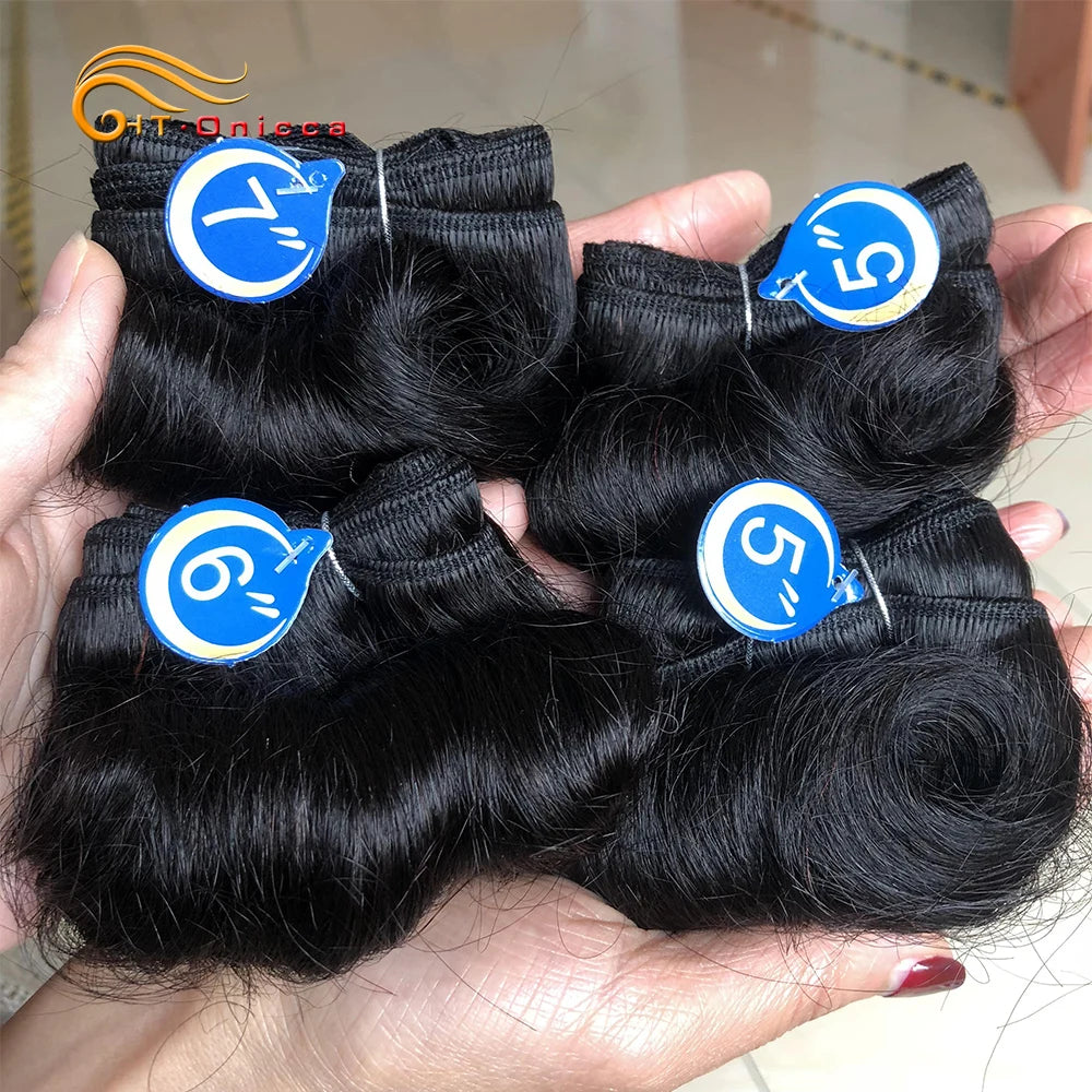 4Pcs/Lot Loose Wave Hair Extensions 100% Human Hair Bundles 1B 27 30 99J Burgundy Colored Indian Human Hair Weave Bundles