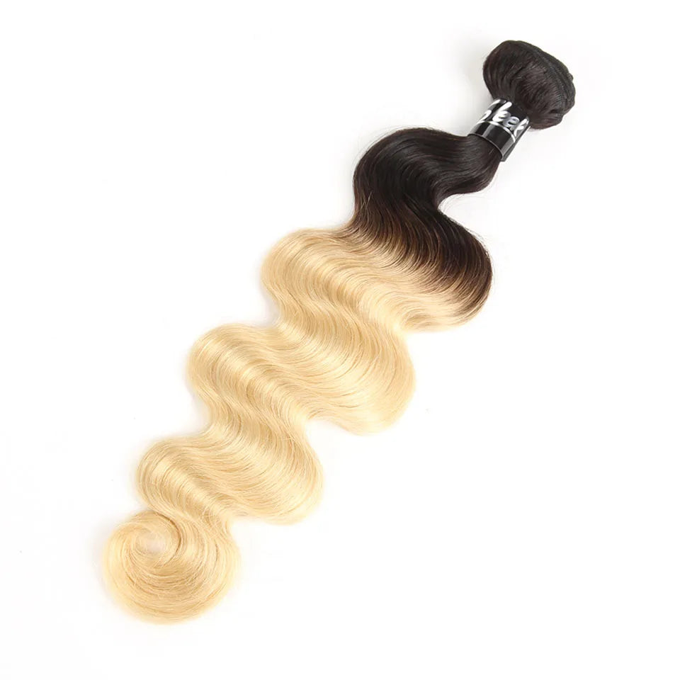Sleek T1B/613 Blonde Bundles Brazilian Hair Body Wave 100% Human Hair Extension 1 Pc Remy Hair 10 To 30 inches Free Shipping