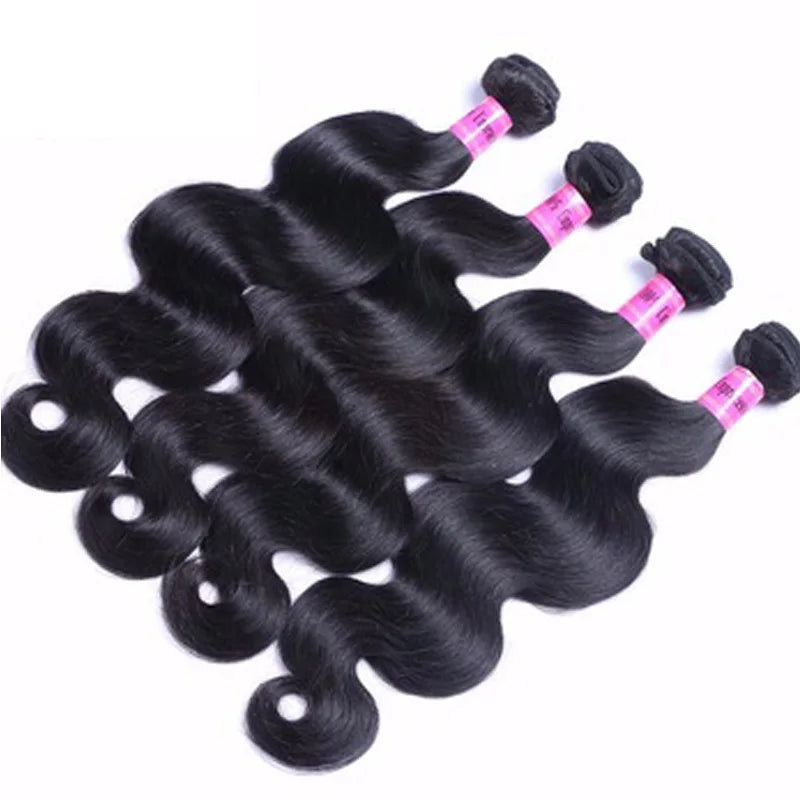 Wholesale No Tangle No Shedding Wet Wavy 10-28 Inch Body Wave Remy Human Virgin Indian Hair Cuticle Aligned Hair