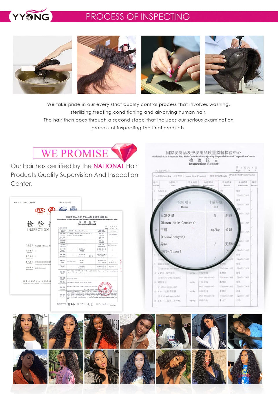 Yyong Loose Deep Wave Bundles With 6x6 Lace Closure Brazilian Remy Human Hair Bundles With Closures 3/4 Bundles With Closure
