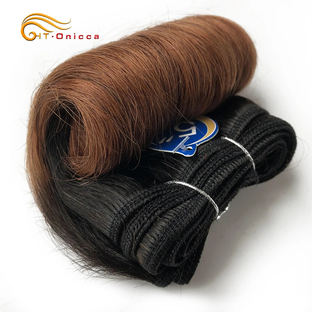 Brazilian Curly Hair 4 Bundles Double Drawn Human Hair 5 5 6 7 Inch Remy Hair Weave Bundles 1B 27 30 99J Color For Black Women