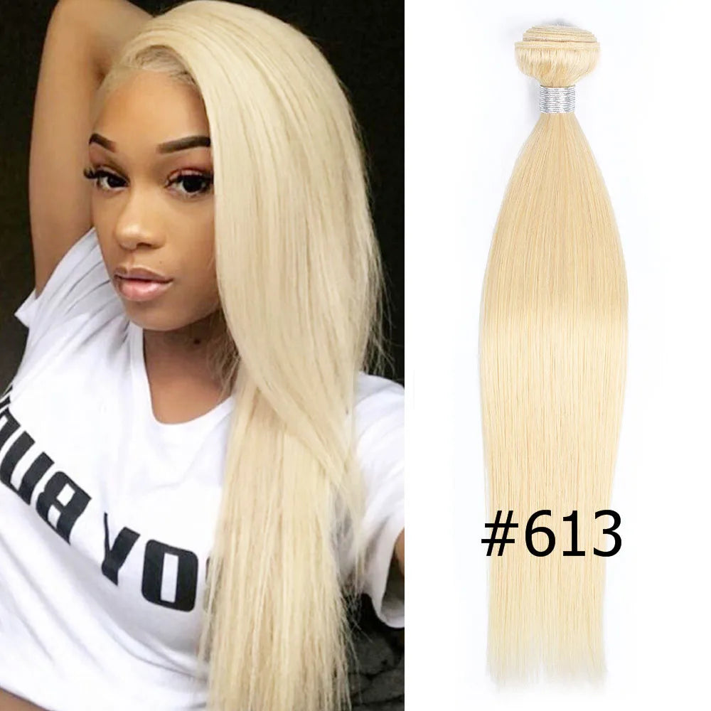 1 Bundle Black Brown Pure Colored 100% Human Hair Weave Bundles Extension 95(±5)gram Body Wave Style Remy Indian Hair Bobbi