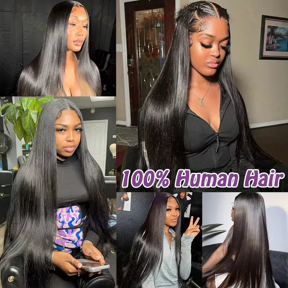 16A Straight Bundles 100% Human Hair Brazilian 30 40 Inch Raw Virgin Unprocessed 3 4 5 6Bundles Extensions Bone Straight Bundles