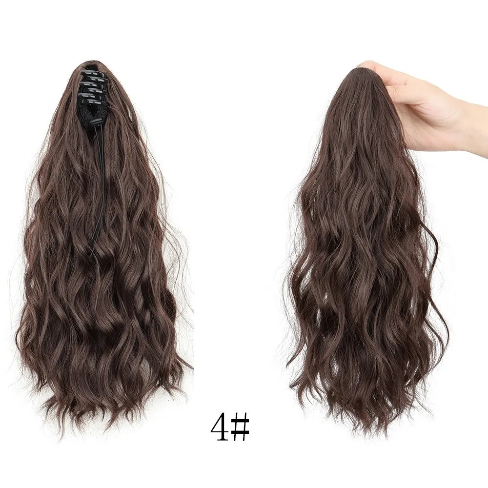 14inch Synthetic Women's Wavy Claw-Clip Ponytail Extension Easy-to-Wear Versatile Style for Instant Beauty For Women