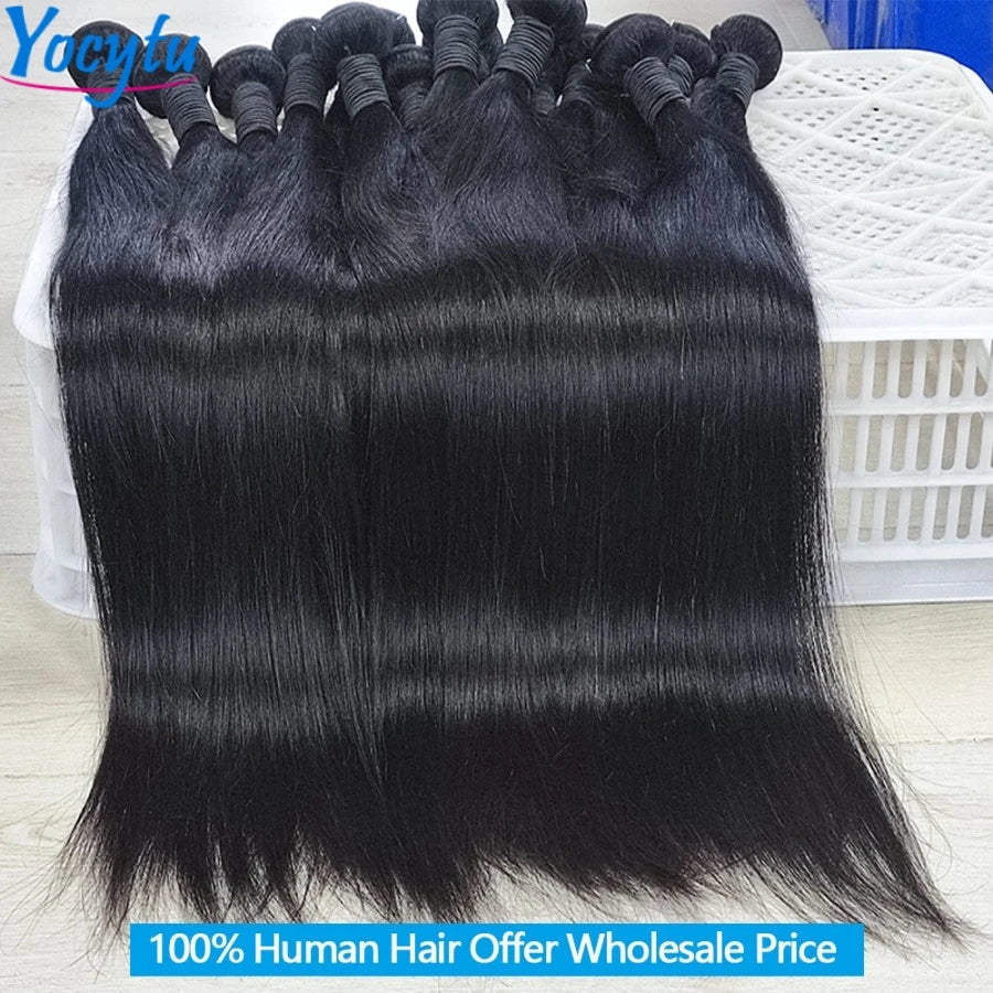 20 20 20 Inch Bundles 100% Human Hair Delivery 3 Days France 12A Straight Human Hair Bundles YOCYTU Raw Hair Bundles For Women