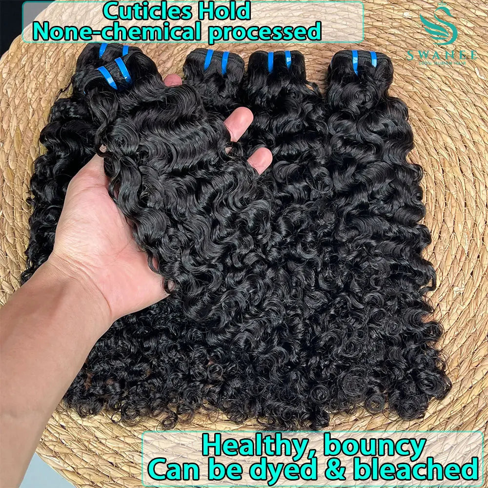 15A Burmese Curly 100% Human Hair Bundles Bouncy Curly Unprocessed Raw Virgin Hair Weave Extensions For Black Women