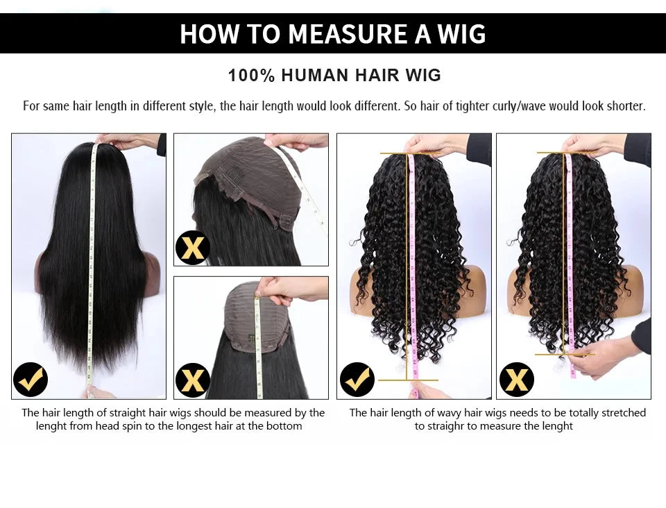 Blonde Human Hair Wig 250 Density 36 Inch Lace Front Human Hair Wig 13X6 Deep Wave Frontal Wig Brazilian Human Hair Colored Wigs