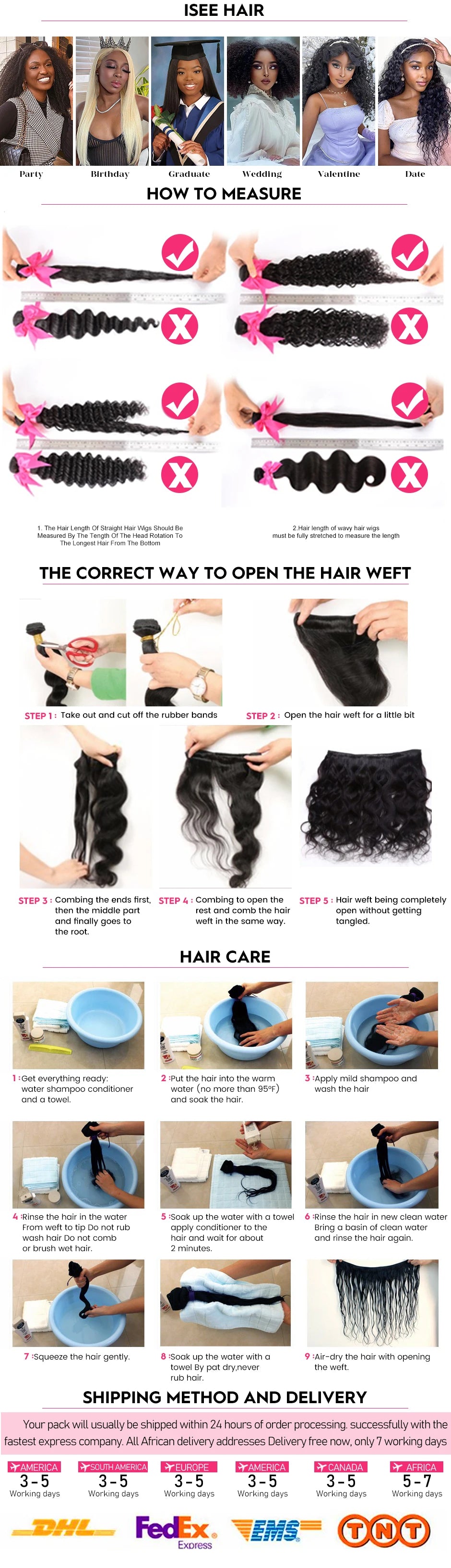ISEE HAIR Peruvian Body Wave Human Hair Bundles100% Human Hair Extension Natural Color Can Buy 1/ 3/ 4 Bundles Thick Hair Weaves