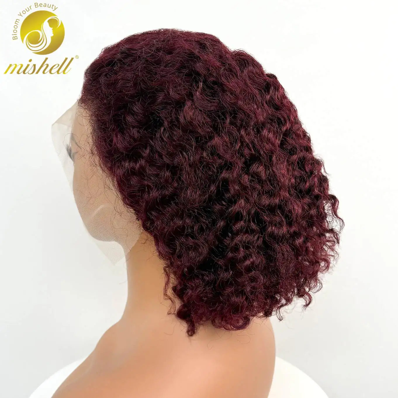 250% Density 4/30/4 Higjlight Ombre Short Water Wave Bob Wig Human Hair Wigs 13x4 Lace Frontal Deep Wave Curly Wig for Women