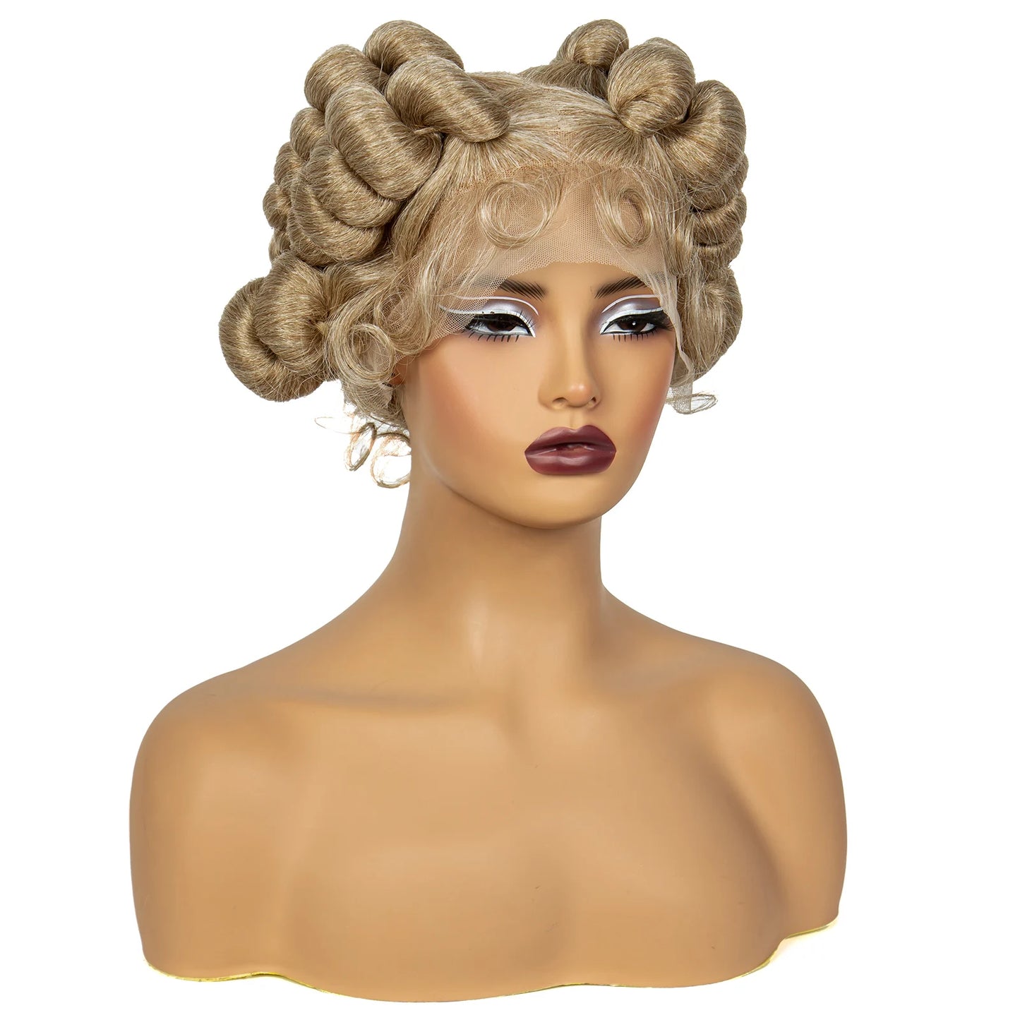 Synthetic Full Lace Handmade Bantu Braided Wigs Short Cute Natural Braided Lace Wigs For Black Women Knotless Braids Wigs