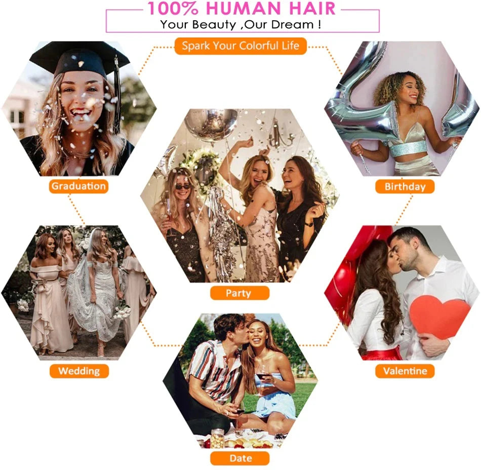 Brazilian Bouncy Curly Hair Extensions Human Hair Bundles 6inch Short Length Remy 100% Human Hair Bundles Short Curly for Women