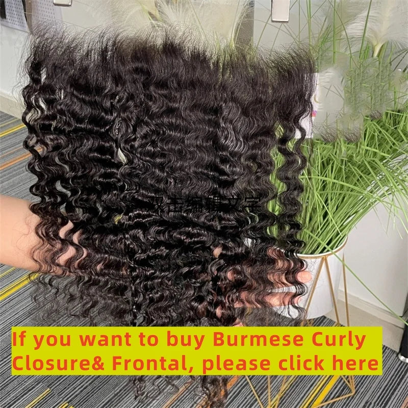 3C4A Burmese Curly Raw Hair Bundles Virgin Human Hairs Burmese Vietnamese Raw Human Hair Extensions Wholesale For Full Head 18A