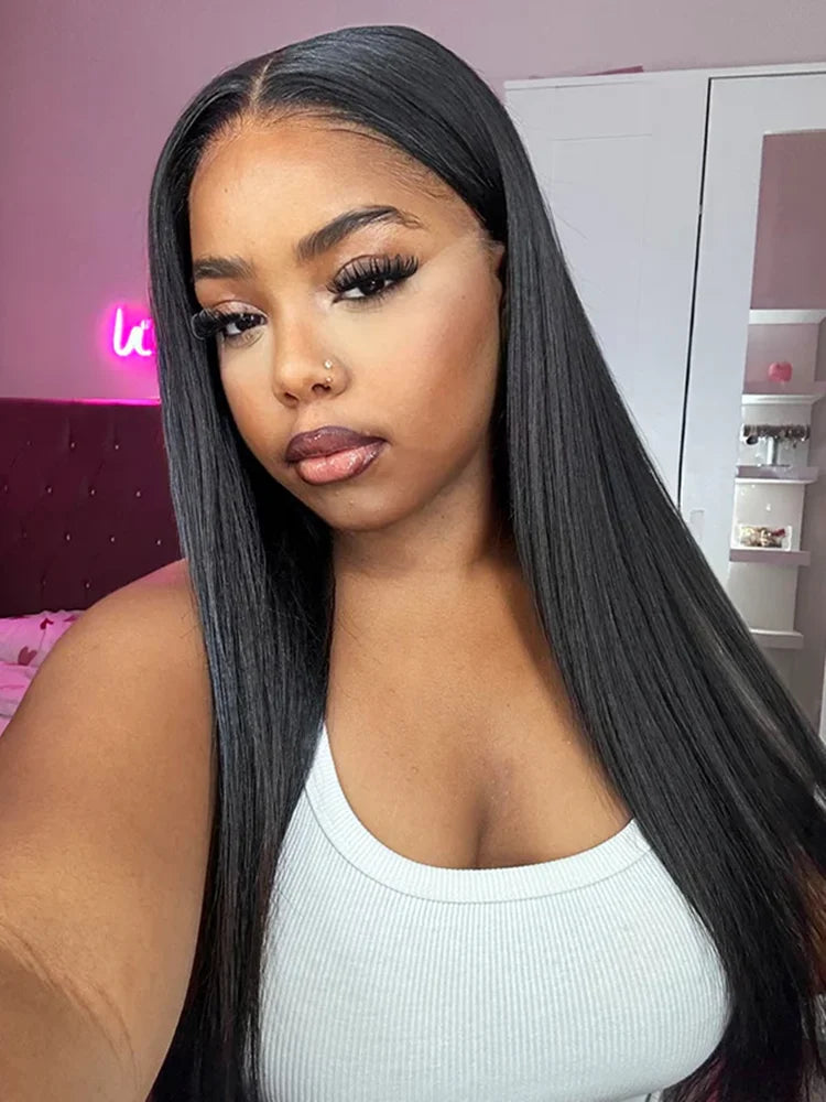 Wear And Go 6x4 Bone Straight Glueless Wig Human Hair Ready To Wear Brazilian 9x6 7x5 Lace Closure Wigs For Women Preplucked