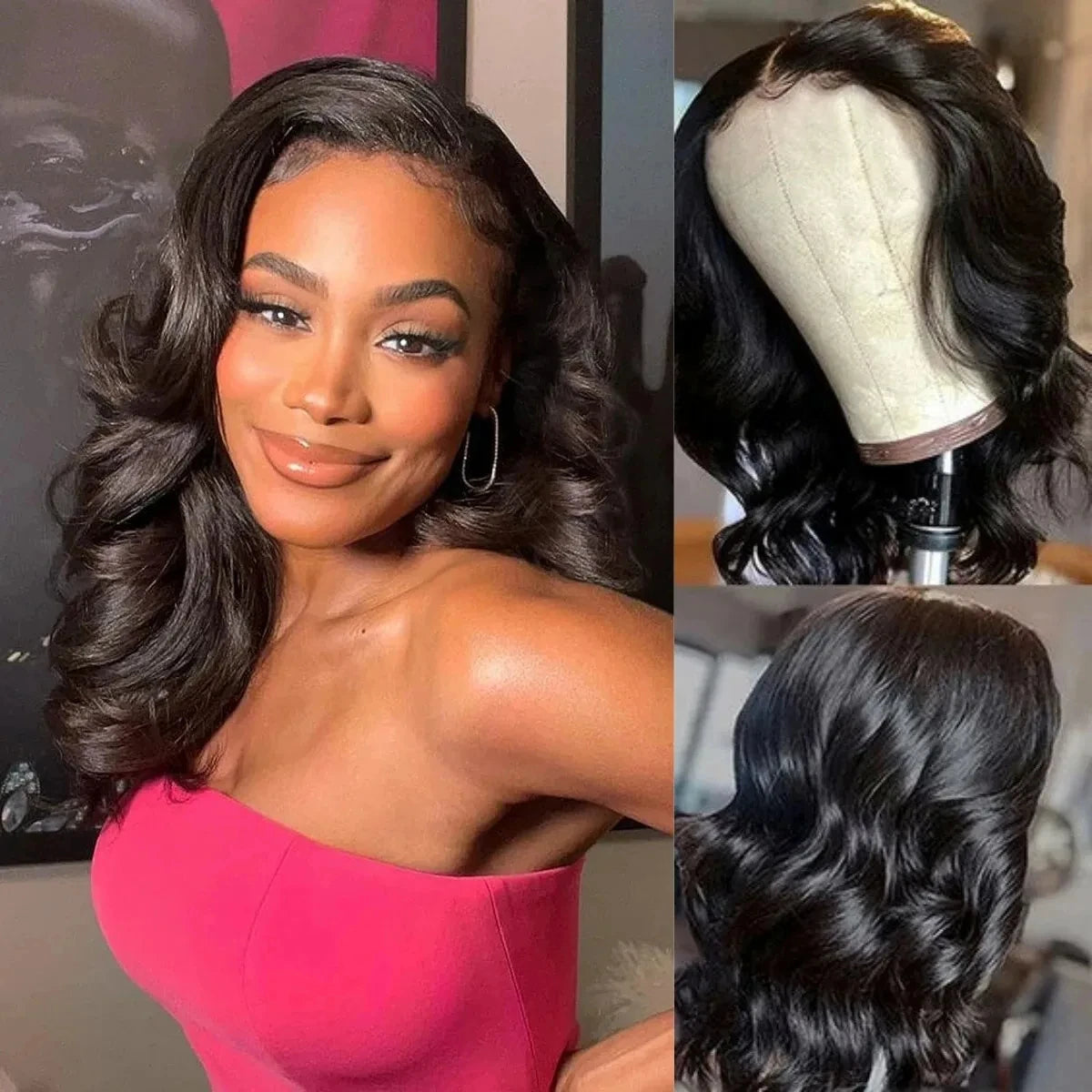 Queen Nala 200 Density Short Bob Body Wave Glueless 7x5 Lace Closure human Hair Wigs Wave 13x6 HD Lace Frontal Wig 100% Human Hair Preplucked 13x4 Lace Front Wig Remy Brazilian Hair Ready To Wear On Sale For Women