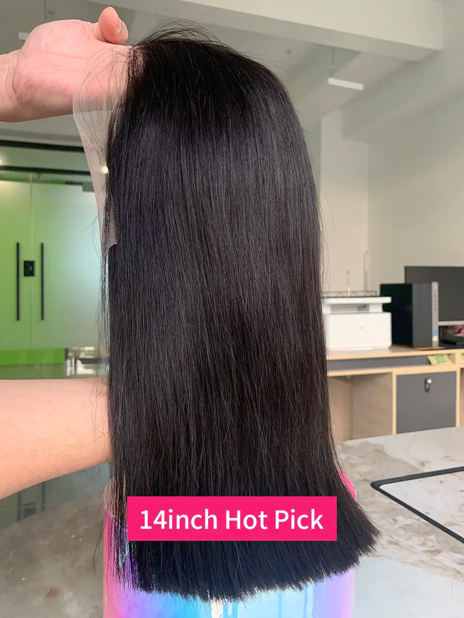 250% 10A Raw Vietnamese Transparent Lace Frontal Wig Human Hair 13x4 13x6 Bob Preplucked Bleached Knots Human Hair Wig for Women