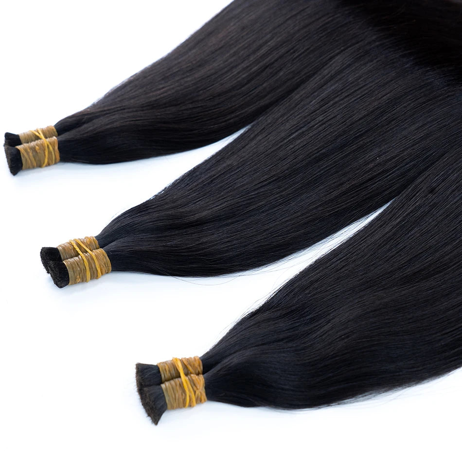 60% Density 16a 613 Hair Bulk 100% Human Hair Bulk 1b Natural Color No Weft Unprocessed Vietnamese Braiding Bone Straight Hair
