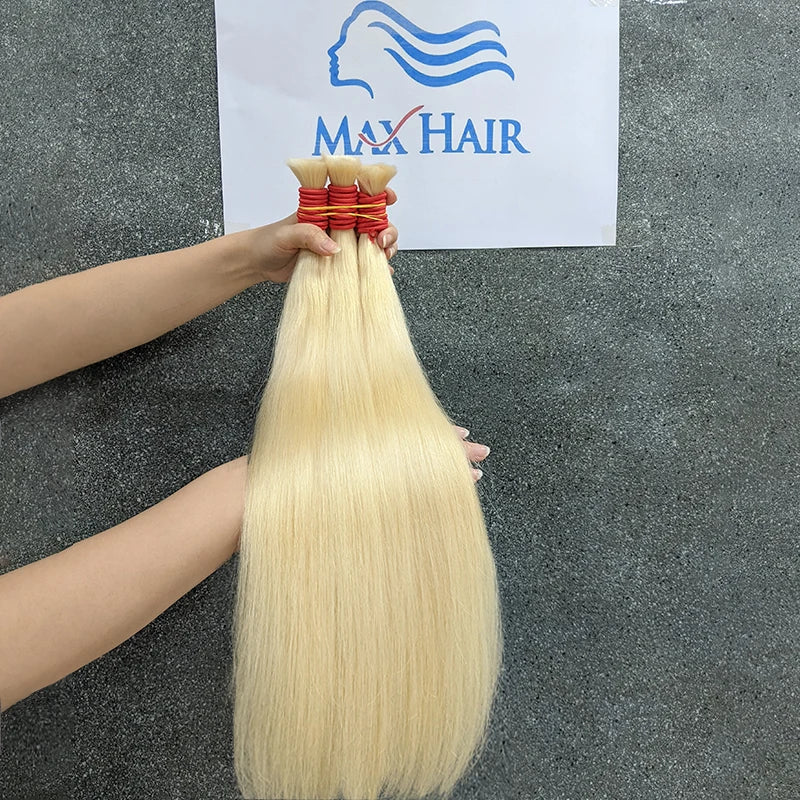 Straight Human Hair Bulk For Braiding Extensiones Cabelo Humano 100% Natural Balck Virgin Weaving Unprocessed No Bulk Human Hair