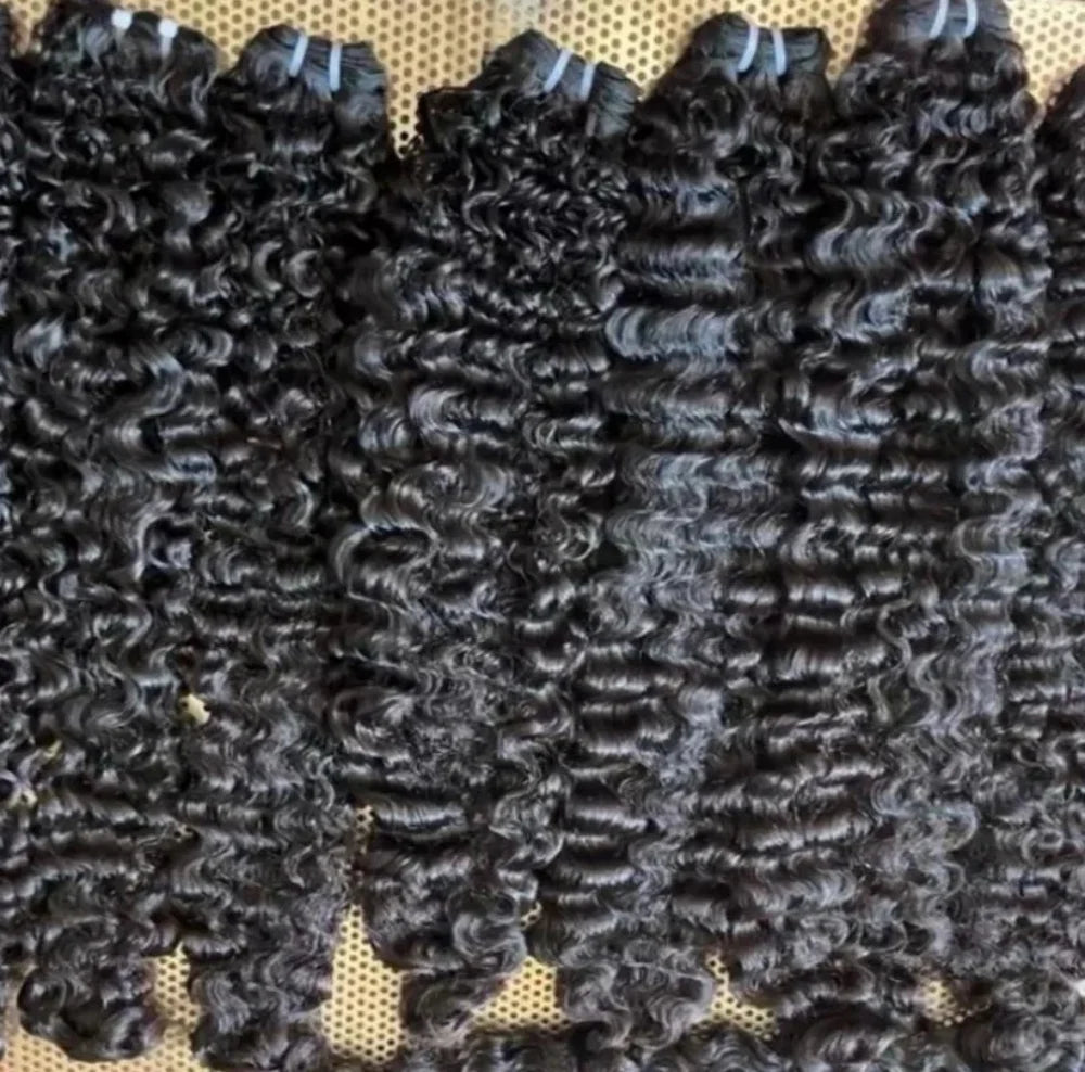 Burmese Curly 13x4 Real HD Lace Frontal With Bundles 4x4 HD Lace Closures Raw Weaves For Women 100% Human Hair Pre Plucked