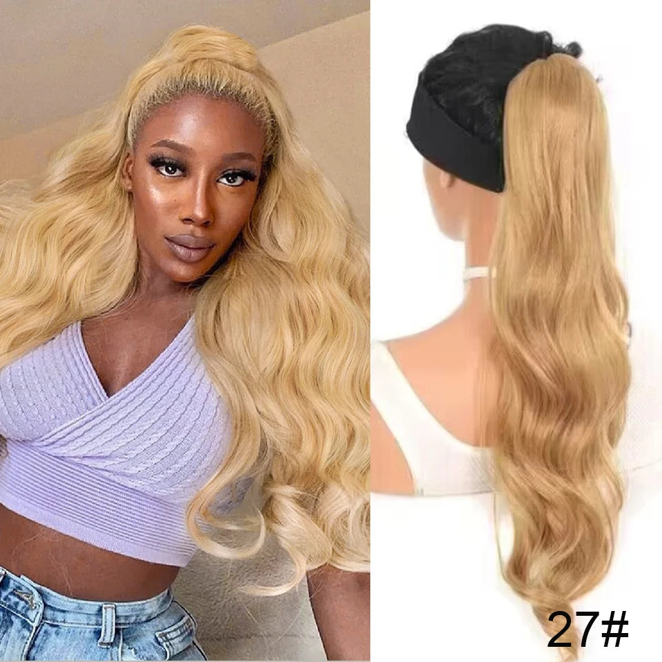 Synthetic Claw Clip In Short Ponytail Curly Pony Tail Clip-on hair False Wig House Pony Extension Hairpiece For Women
