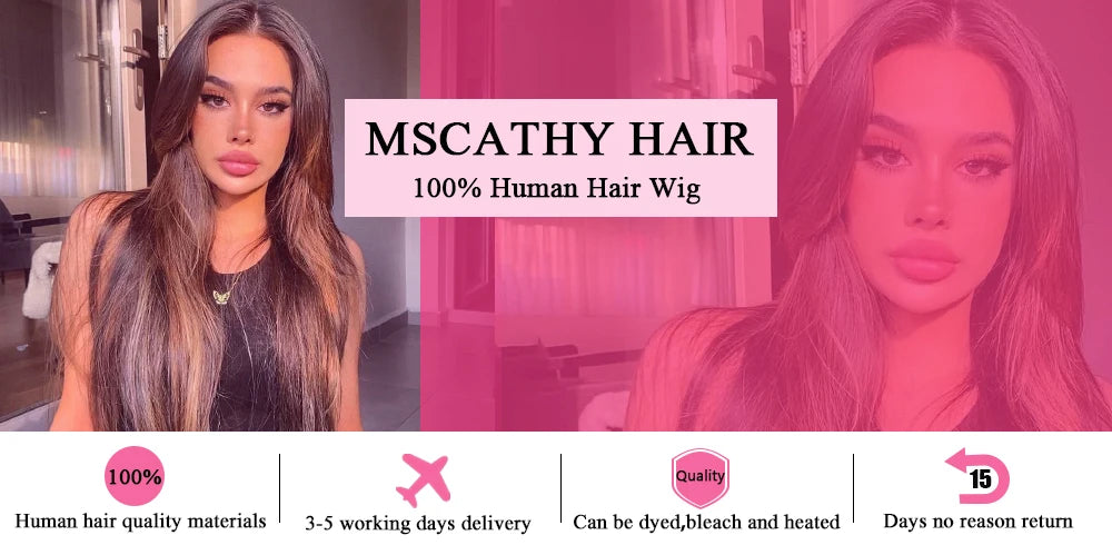 13x6 Blonde Ombre Human Hair Wigs For Women Short Straight Bob Lace Front Wig With Roots 13x4 HD Transparent Lace Remy Hair Wig
