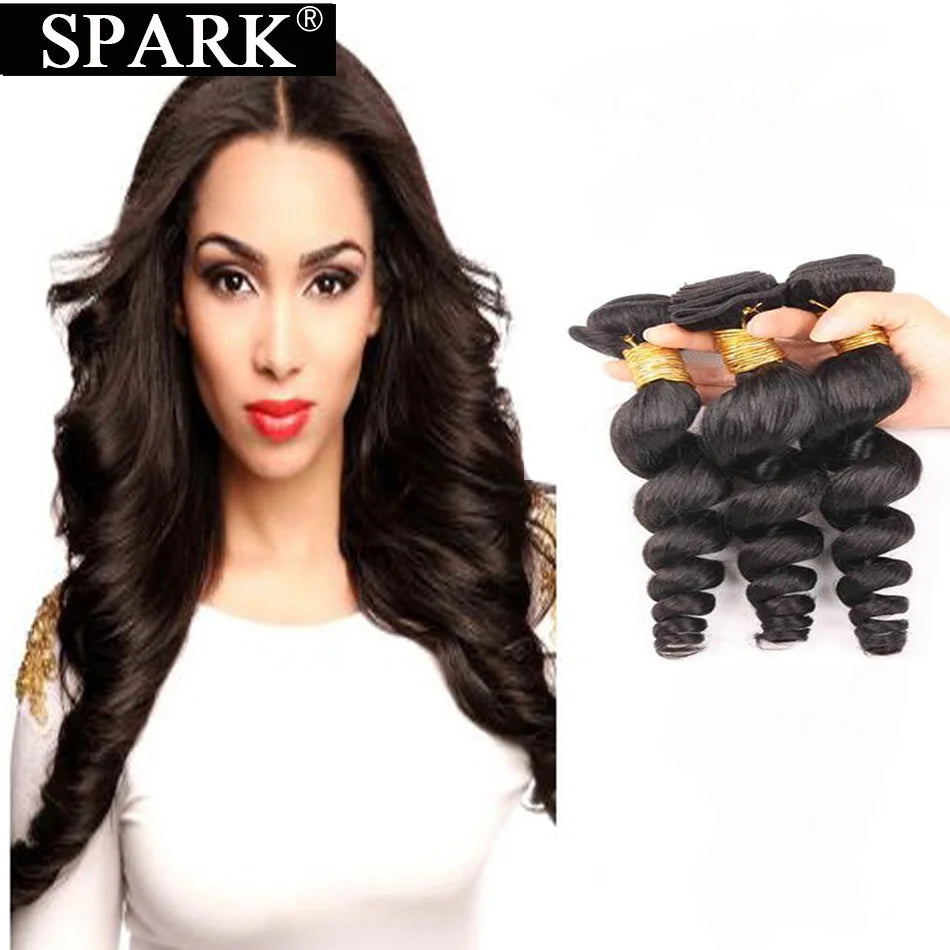 Brazilian Loose Wave Human Hair Bundles 1/3/4pcs Ombre 100% Remy Human Hair Extensions Curly Hair Weave Bundles