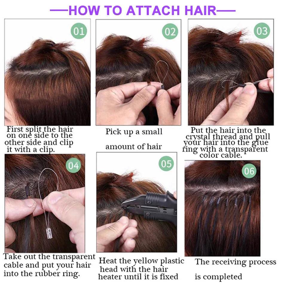 Afro Kinky Curly Micro Loop Extensions Full End Micro Loop Ring Human Hair Extensions Burmese Remy Microlinks Hair Extensions