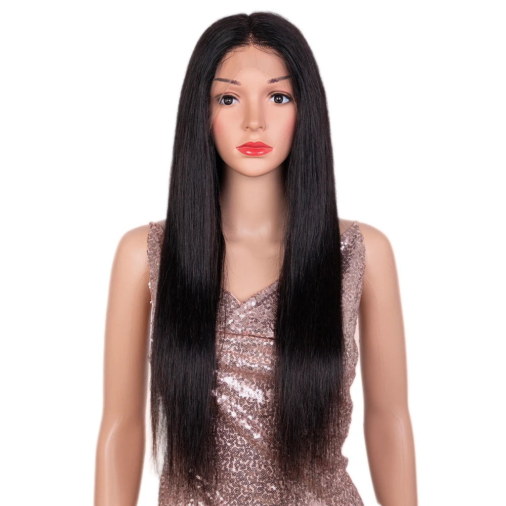 Sleek Human Hair Wigs Blonde Lace Front Wig For Women Straight Bob Wig Lace Closure Gold Brazilian Wigs Highlight Cosplay Wigs