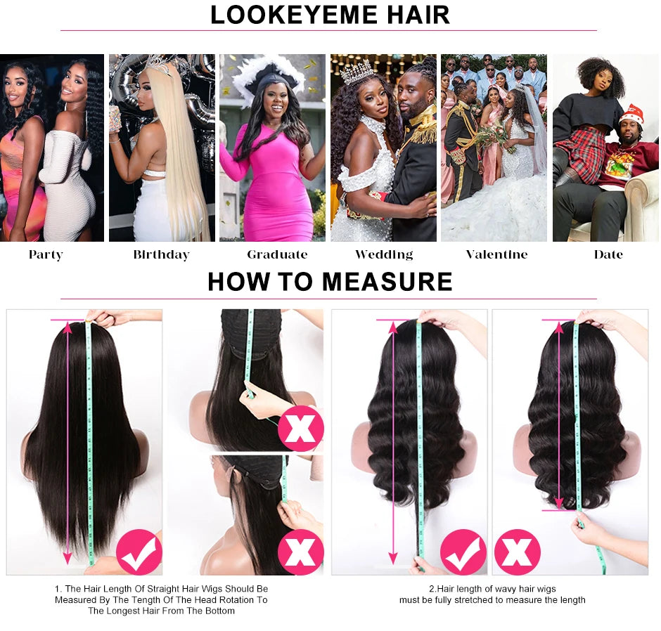 Glueless 5x5 4x6 Pre Cut Lace Closure Wig Human Hair Brazilian Ready to Wear Body Wave Transparrent Lace Front Wigs Pre Plucked