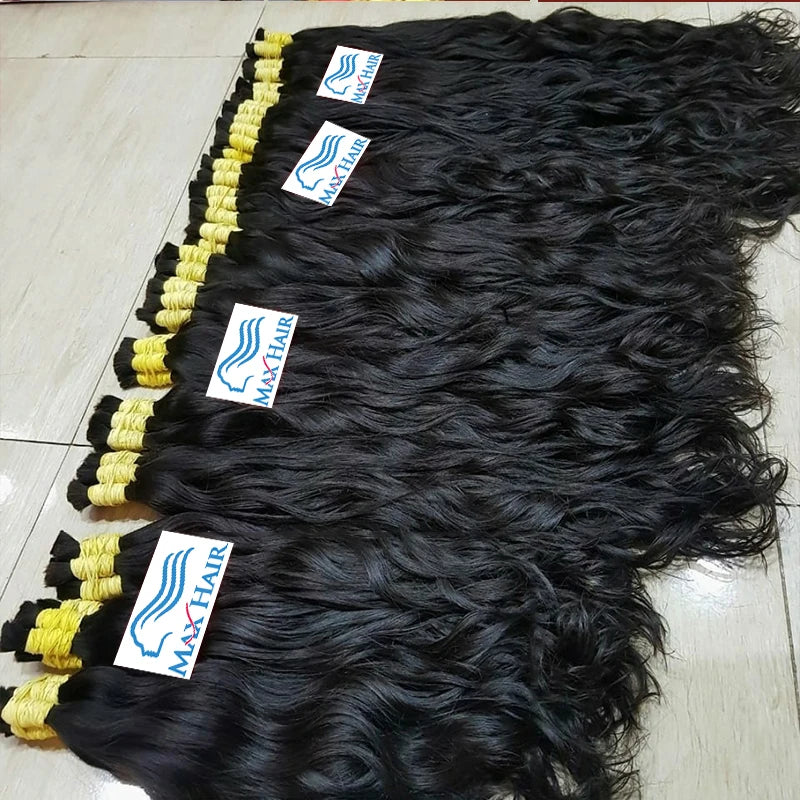 12A Raw Bulk Human Hair Deep Wave For Braiding Deep Wave Burmese Curly No Weft Brazilian Remy Hair Extensions Bundles 100 Grams