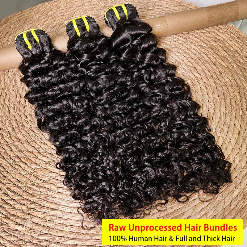 Raw Water Wave Human Hair Bundle Bouncy Vietnamese Unprocessed Virgin Burmese Curly Hair Bundles Sew In Extensions Full Head 13A