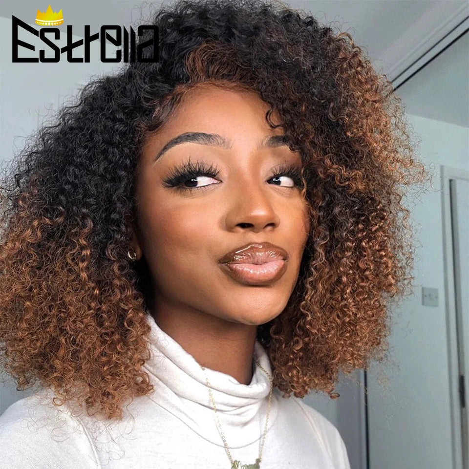 Afro Kinky Curly Hair Bundles 100% Human Hair Bundles Remy 6Pcs/Lot Mongolian Bundles Deal Afro Kinky Human Hair Extensions