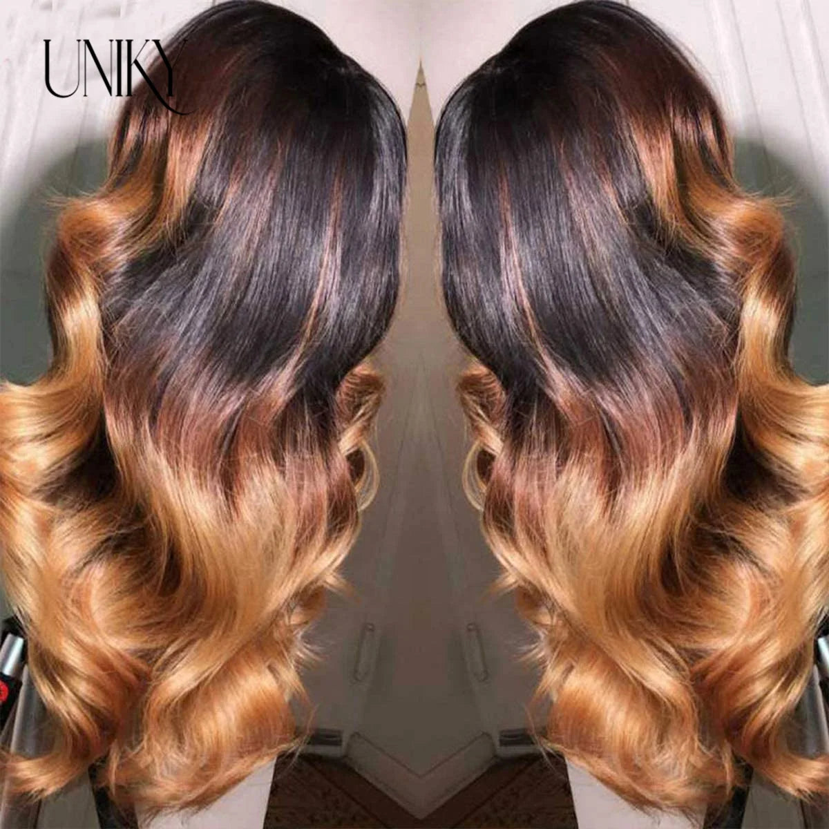 Ombre Lace Front Wig Human Hair Wigs For Women Brazilian Body Wave Lace Front Wig 13X4 Blonde Lace Frontal Wig On Sale Clearance